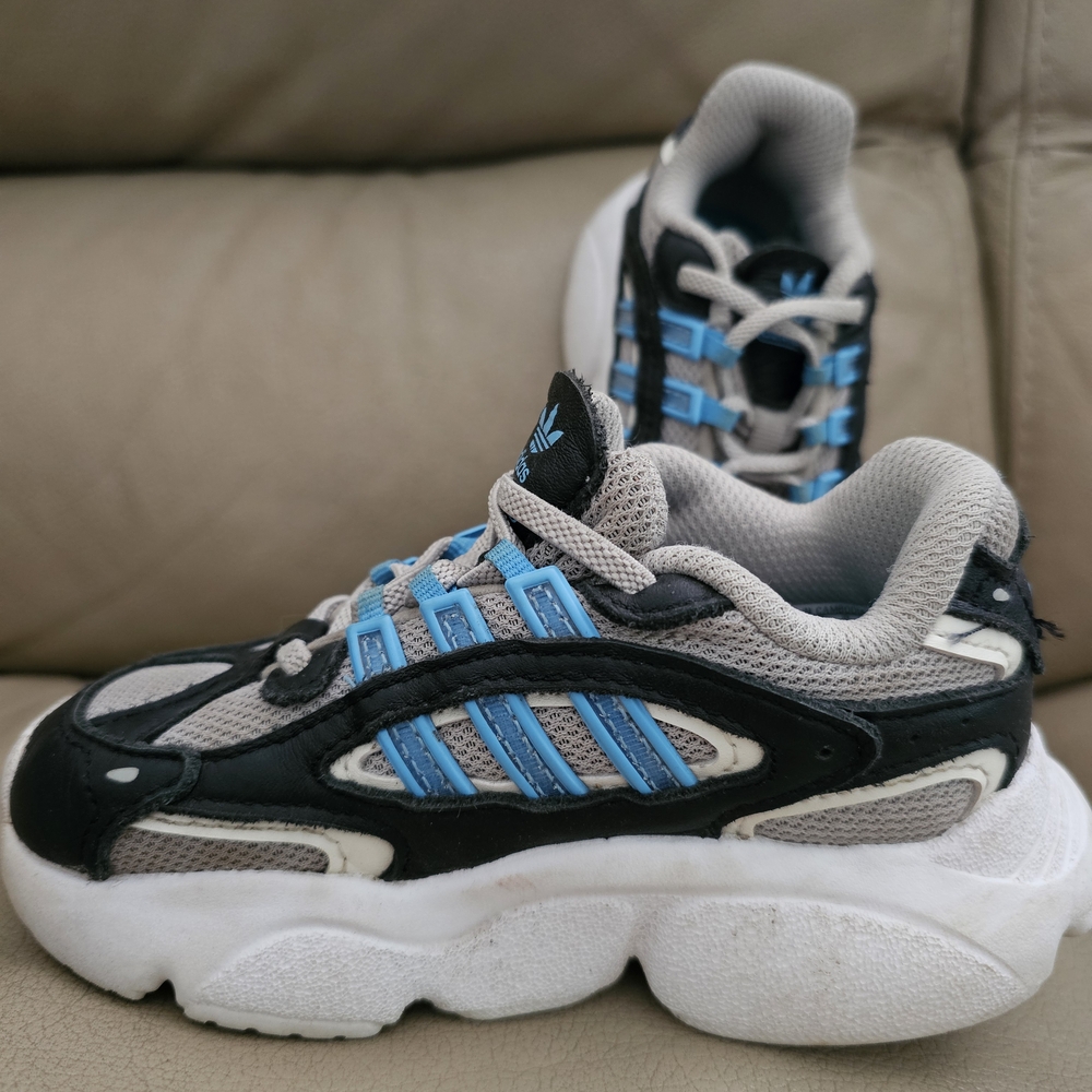 Kids' Black and Blue Athletic Shoes